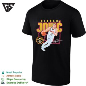 Nikola Jokic 15 Denver Nuggets Basketball Signature T-Shirt