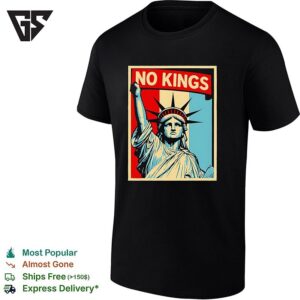 No Kings In American Statue Of Liberty Vintage T-Shirt