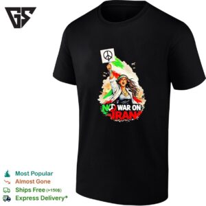 No War On Iran Women’s Protest Graphic T-Shirt