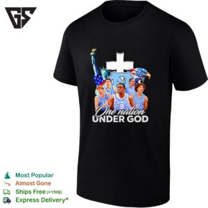 North Carolina Tar Heels Players One Nation Unde God Graphic T-Shirt