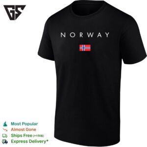 Norway Flag Center T-Shirt