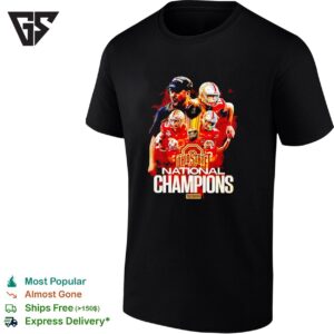 Ohio State Buckeyes Coach And Player At Cfb National Champions 2026 T-Shirt