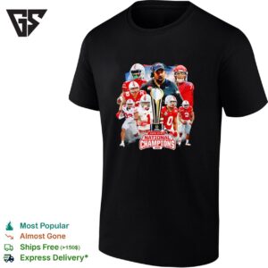 Ohio State Buckeyes Coach And Player At National Champions 2026 Graphic T-Shirt