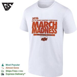 Oklahoma State Cowgirls NCAA Di Women’s Basketball Championship March Madness 2026 T-Shirt