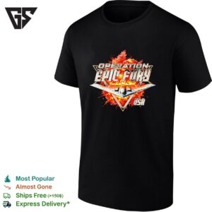 Operation Epic Fury B 2 Bomber USA Blazing Graphic T-Shirt