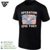 Operation Epic Fury Eagle American Flag Retro T-Shirt
