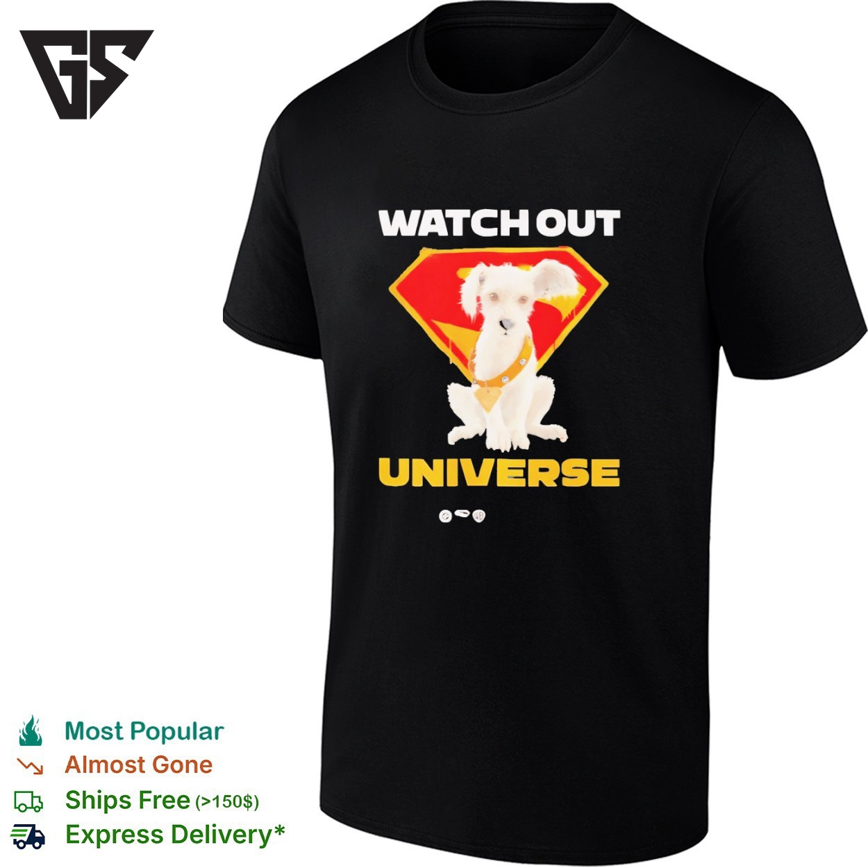 Out Universe Baby Krypto Supergirl Promo T-Shirt Out Universe Baby Krypto Supergirl Promo T-Shirt