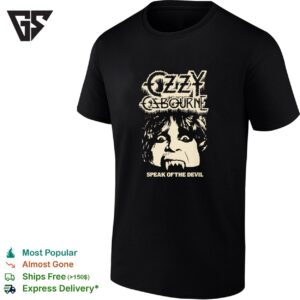 Ozzy Osbourne Speak Of The Devil Horror Face Graphic T-Shirt
