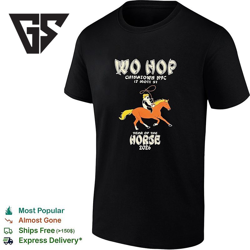 Panda Riding Horse Chinatown Nyc Year Of The Horse 2026 Wo Hop T-Shirt Panda Riding Horse Chinatown Nyc Year Of The Horse 2026 Wo Hop T-Shirt