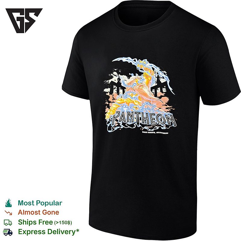 Pantheon Rollercoaster At Busch Gardens Williamsburg T-Shirt Pantheon Rollercoaster At Busch Gardens Williamsburg T-Shirt
