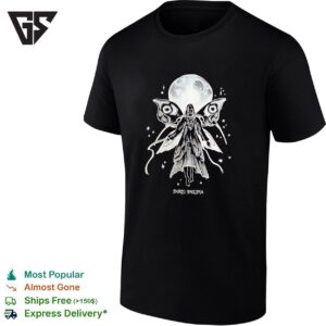 Paris Paloma Mothman In Front Of The Moon T-Shirt