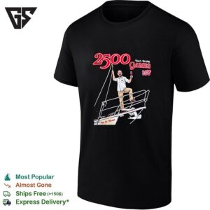 Paul Boyer 2500 Game Head Equipment Manager Of Detroit Red Wings 2026 T-Shirt