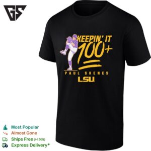 Paul Skenes Lsu Tigers Baseball Keepin’ It 100+ Pro T-Shirt