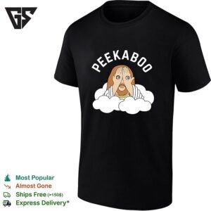 Peekaboo Jesus Covering One’s Eyes With A Hand Cloud T-Shirt