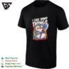 Penguin Holding Axe Battle I Like Shiny Things Cute Cartoon T-Shirt