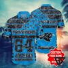 Personalized Carolina Panthers Custom Name And Number Aloha T-Shirt