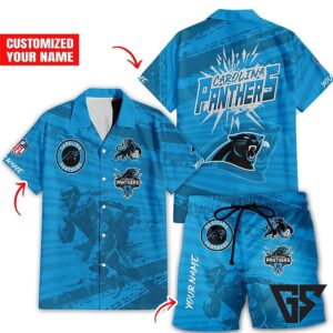 Personalized Carolina Panthers Island Storm Aloha T-Shirt
