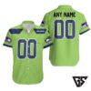 Personalized Seattle Seahawks Neon Jersey Hawaiian Shirt