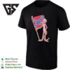 Pink Panther Holding Confederate Flag T-Shirt