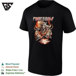Powerwolf London UK 2026 Tour Merch T-Shirt At Ovo Arena Wembley On March 7 2026 T-Shirt