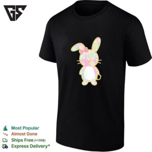Preppy Bunny Pastel Palm Beach Easter Aesthetic T-Shirt