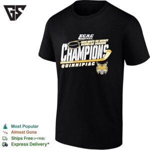 Quinnipiac Men’s Ice Hockey 2026 Ecac Regular Season Champions Logo T-Shirt
