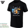 Raccoon Drinking Milk Tea Ballfield Baseball I Live Here Now T-Shirt
