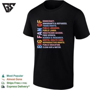 Radicalized By Basic Decency Big Fan Of Democracy Immigrants And Refugees Trans Rights T-Shirt