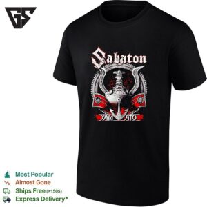 Sabaton Yamato Single Warship And An Anchor Art T-Shirt