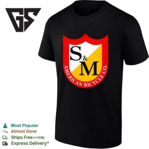 S&ampm American Bicycle Co Badge T-Shirt