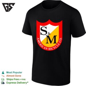 S&ampm American Bicycle Co Badge T-Shirt
