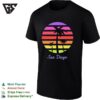 San Diego Palm Tree Shadow Sunset Retro T-Shirt