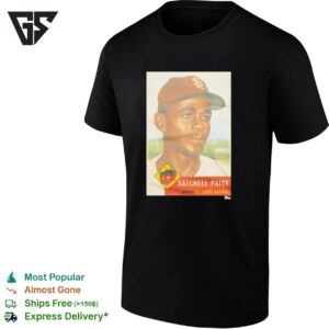 Satchel Paige Pitcher St Louis Browns Topps Baseball T-Shirt