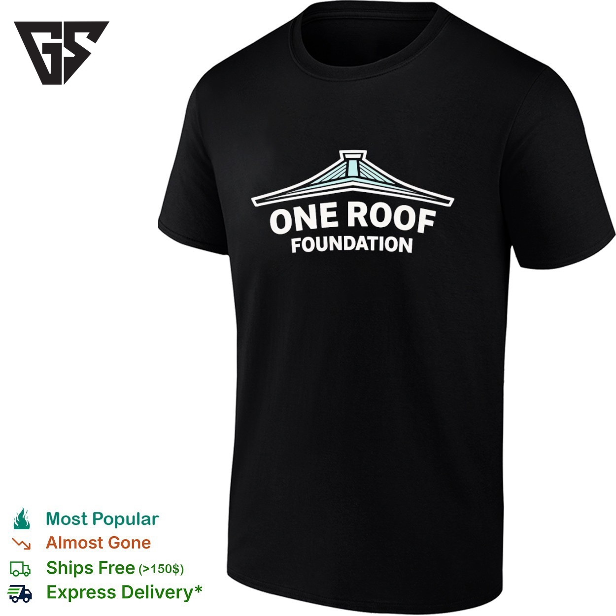 Seattle Kraken One Roof Foundation T-Shirt Seattle Kraken One Roof Foundation T-Shirt