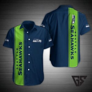 Seattle Seahawks Classic Stripe Hawaiian Shirt