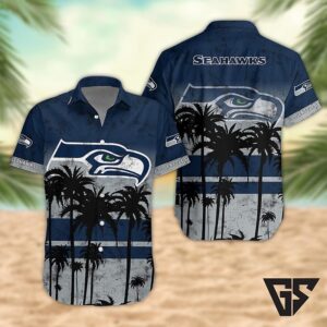 Seattle Seahawks Desert Sunset Hawaiian Shirt