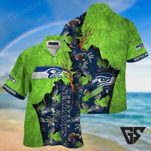 Seattle Seahawks Jungle Rip Hawaiian Shirt