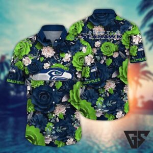 Seattle Seahawks Lush Garden Hawaiian Shirt