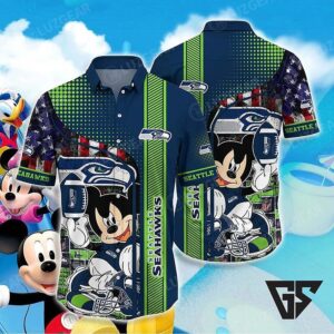 Seattle Seahawks Mickey All-American Hawaiian Shirt