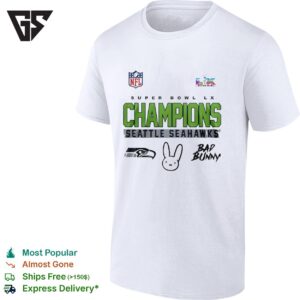 Seattle Seahawks NFL Bad Bunny 2026 Super Bowl T-Shirt