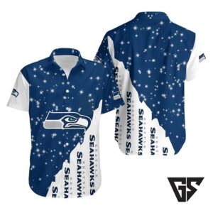 Seattle Seahawks Starry Night Hawaiian Shirt