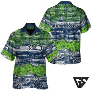 Seattle Seahawks Tropical Lagoon Hawaiian Shirt