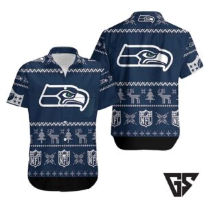Seattle Seahawks Winter Knit Hawaiian Shirt