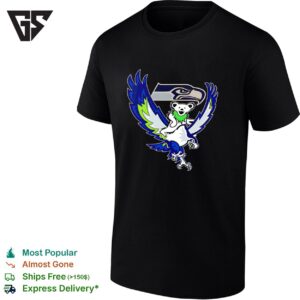 Seattle Seahawks X Grateful Dead Bear Riding Seahawks T-Shirt