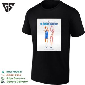 Shai Gilgeous Alexander Okc Thunder The Longest 20 Points In NBA History Poster T-Shirt