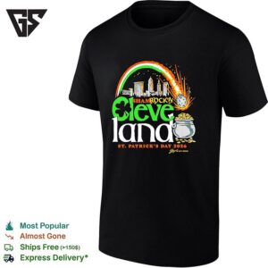 Shamrock Cleveland St Patrick’s Day 2026 City Skyline T-Shirt