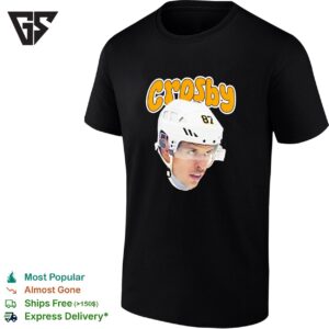 Sidney Crosby 87 Pittsburgh Penguins Big Head 2026 Graphic T-Shirt