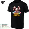 Skull With Rabbit Ears Eggs Eater Happy Easter Scary T-Shirt