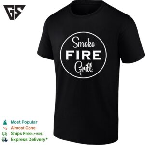 Smoke Fire Grill Logo T-Shirt