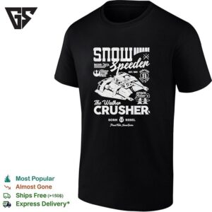 Snow Speeder Garage Star Battles The Walker Crusher Planet Hoth Anoat Sector T-Shirt